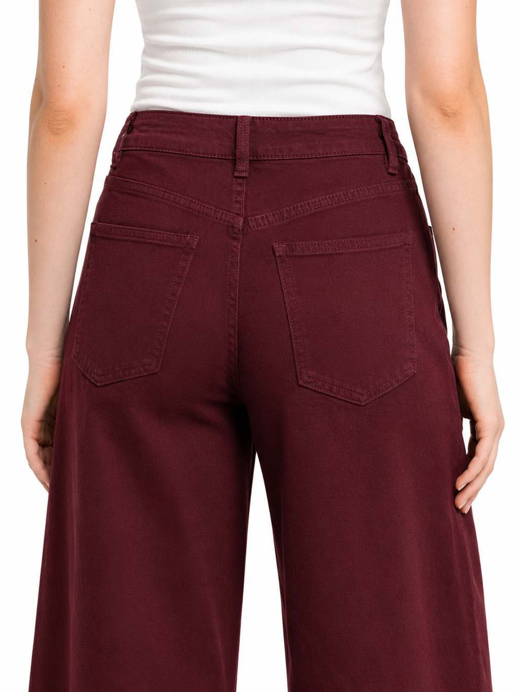 Jeans Cam bordeaux