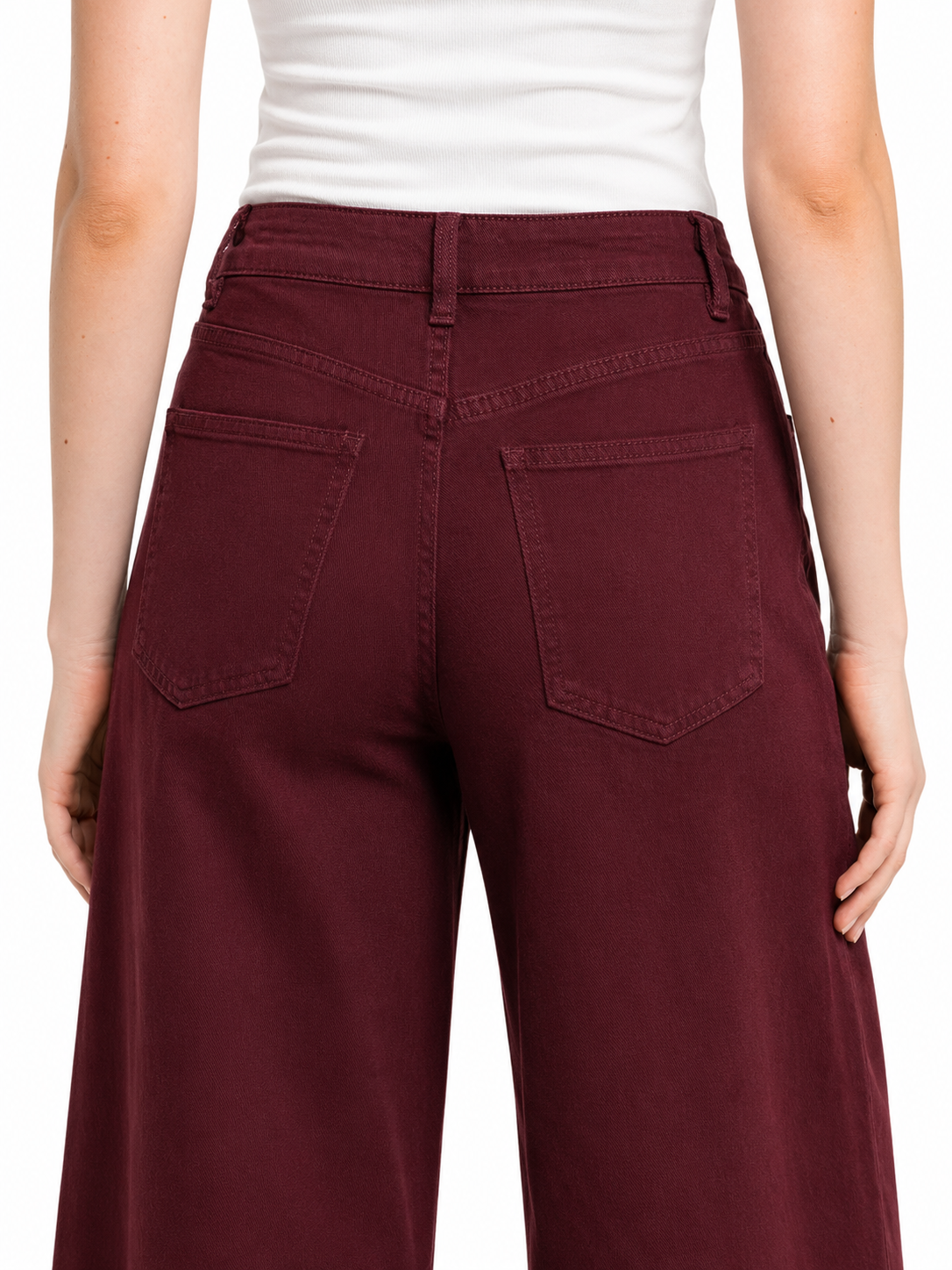 Jeans Cam bordeaux