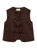 Waistcoat Maye bruin