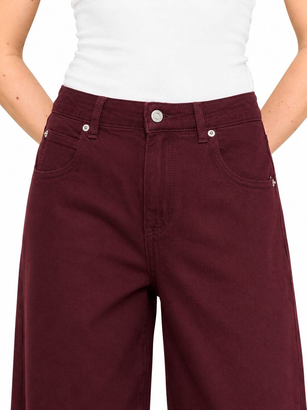 Jeans Cam bordeaux