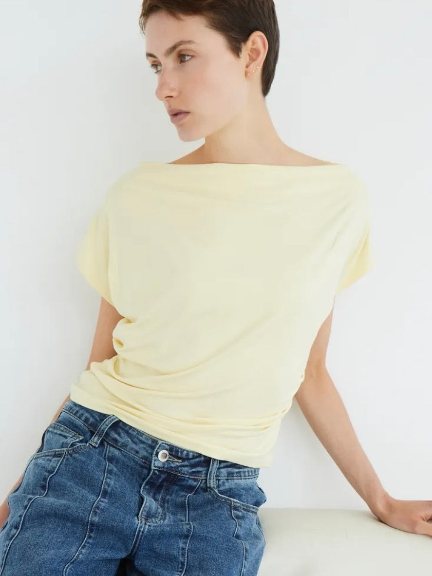 Shirt Elly soft yellow