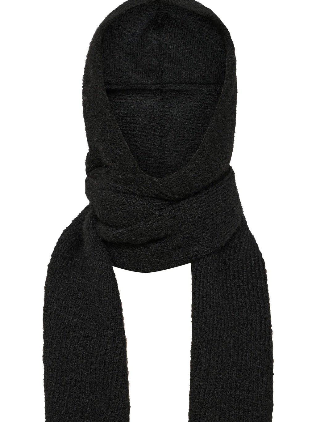 Hooded scarf zwart