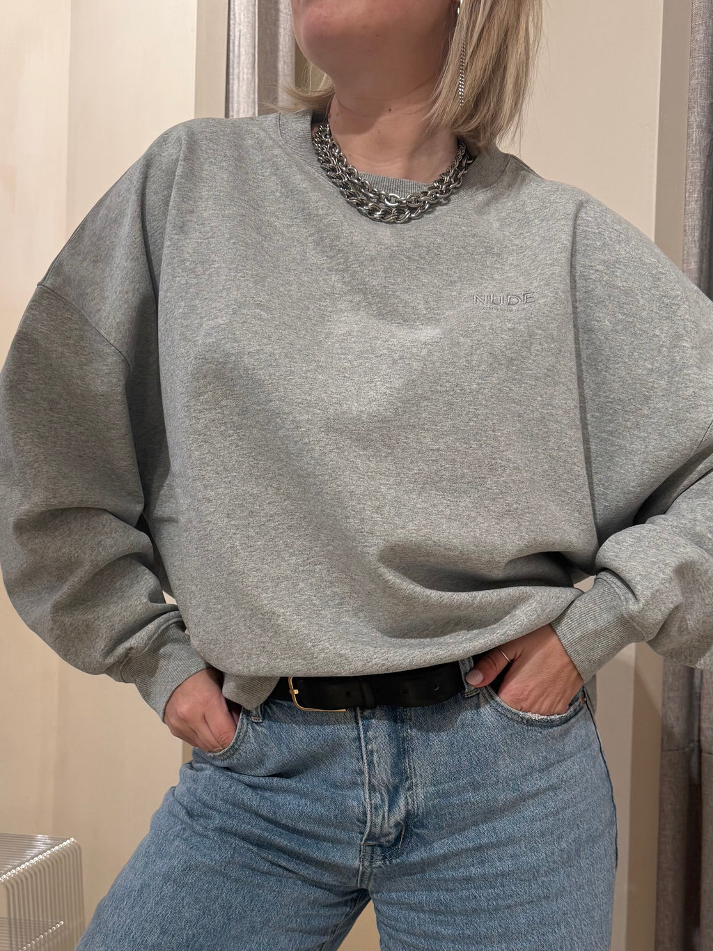 Sweater Nude Grey