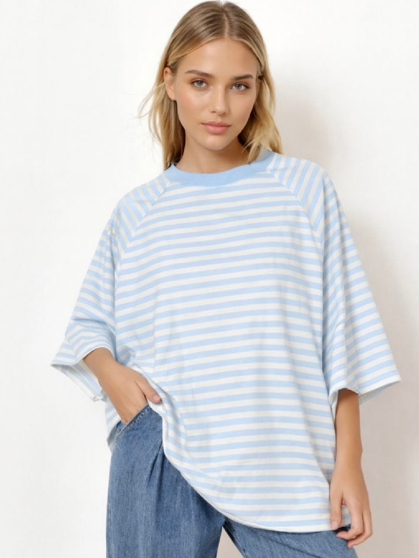 Tshirt Laure stripe blue