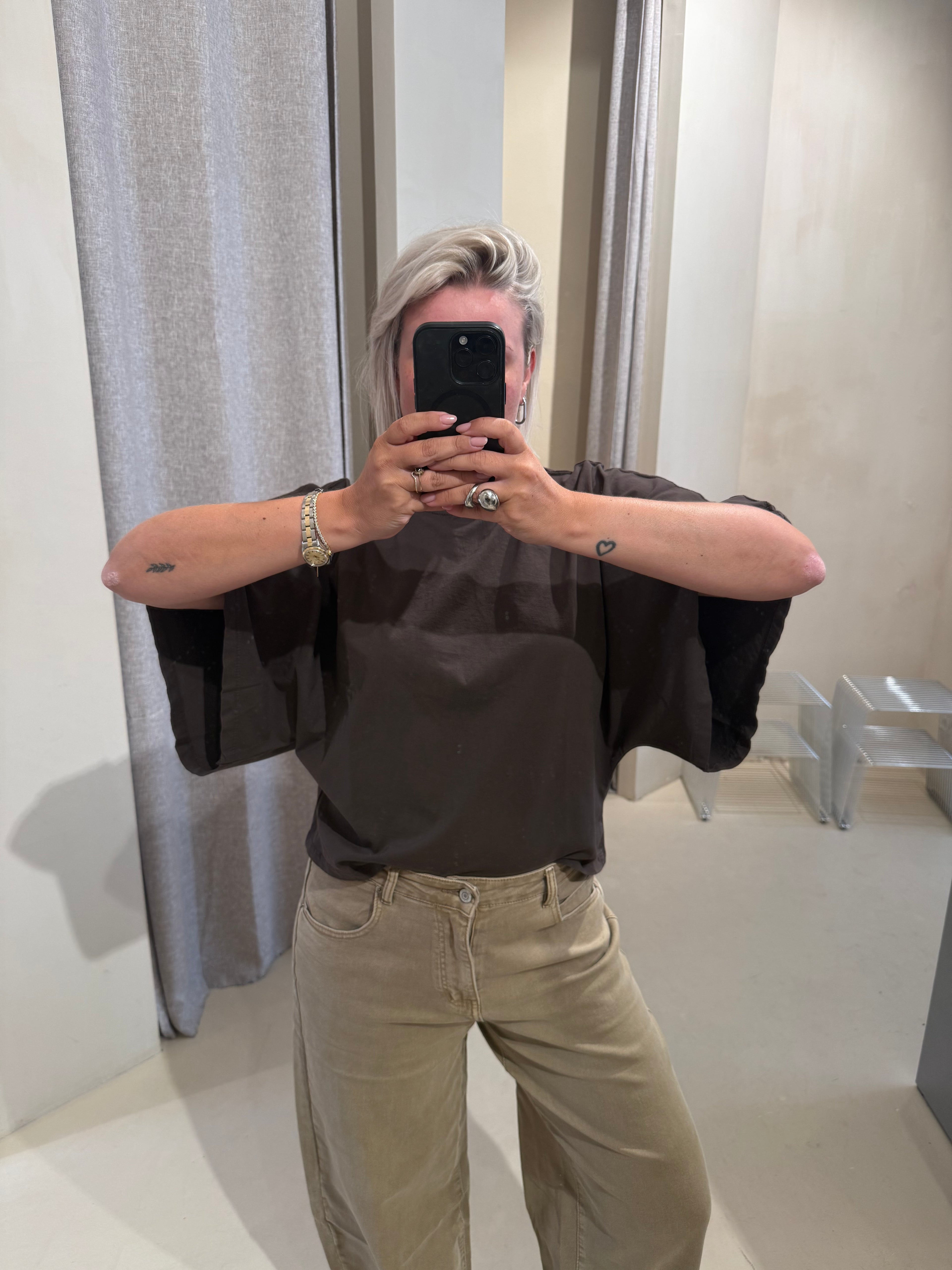 Shirt Ella donker grijs