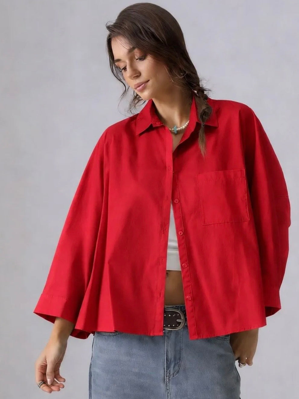 Blouse Annie rood