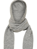 Hooded scarf grijs