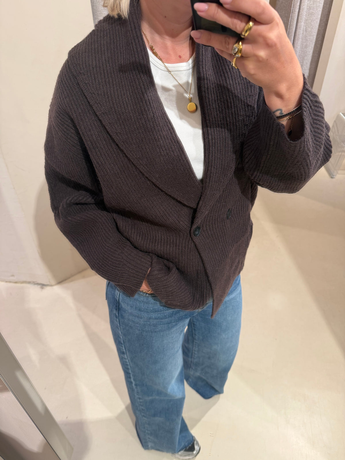Cardigan Jules bruin