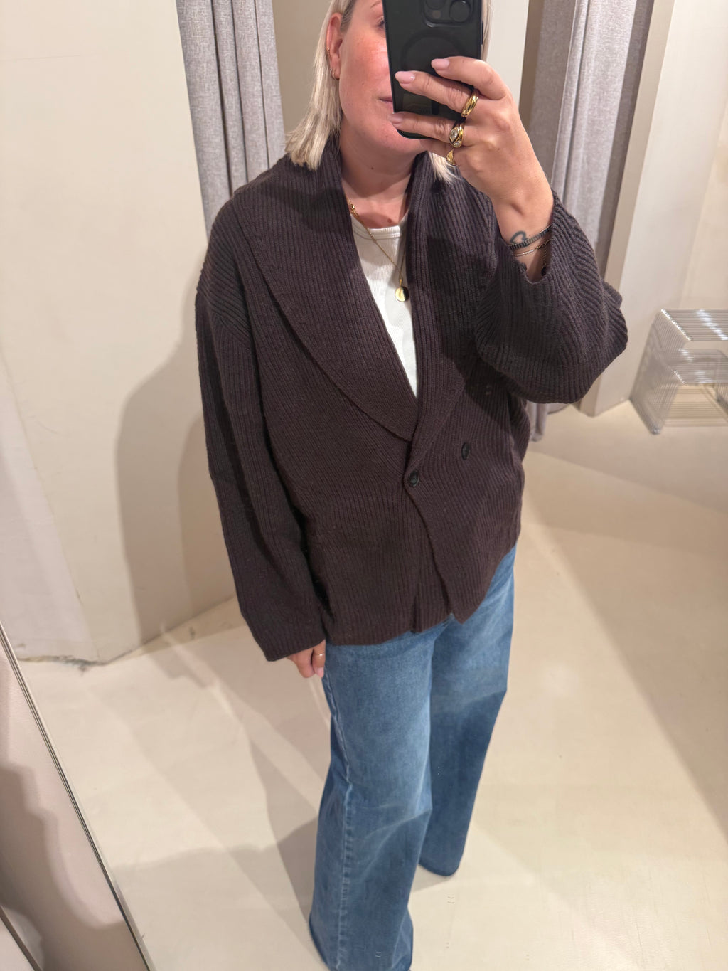 Cardigan Jules bruin